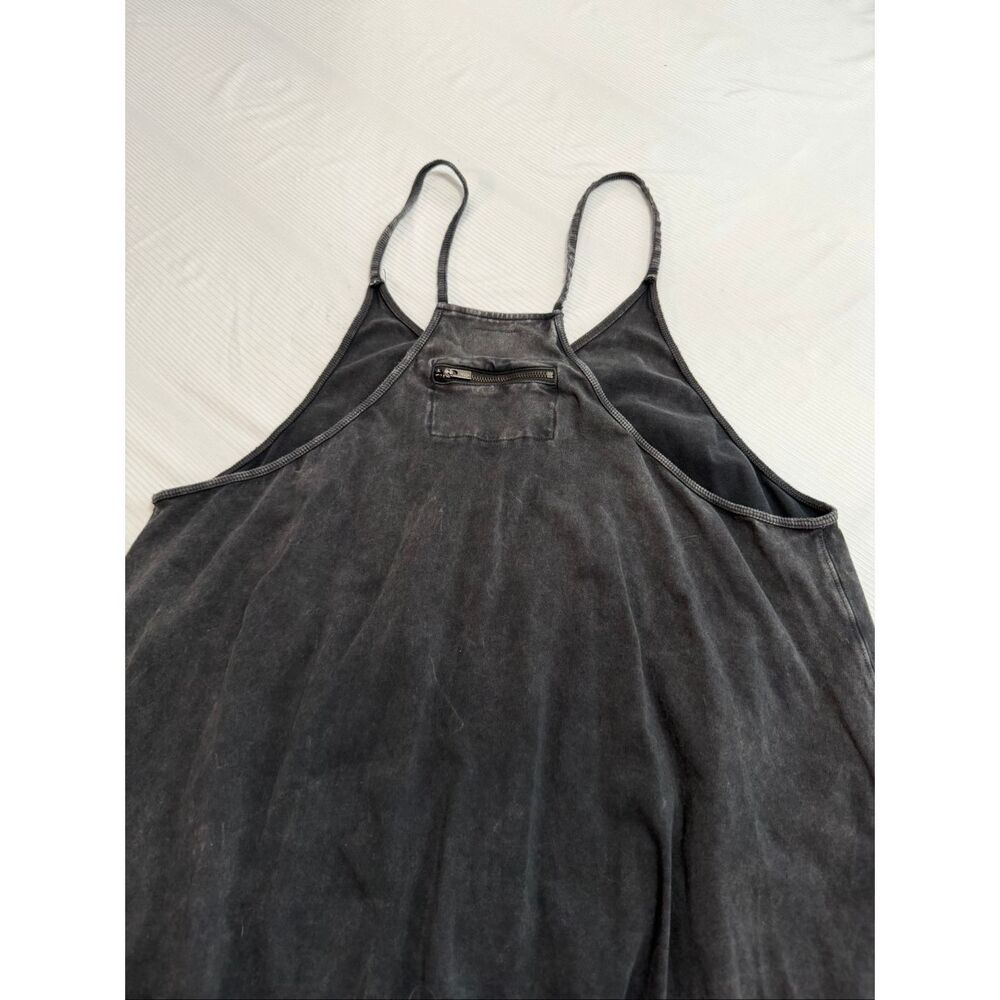 Free People FP Movement Jumpsuit Hot Shot One Piece Sz L Gray Wash Boho Slouchy - Picture 7 of 7